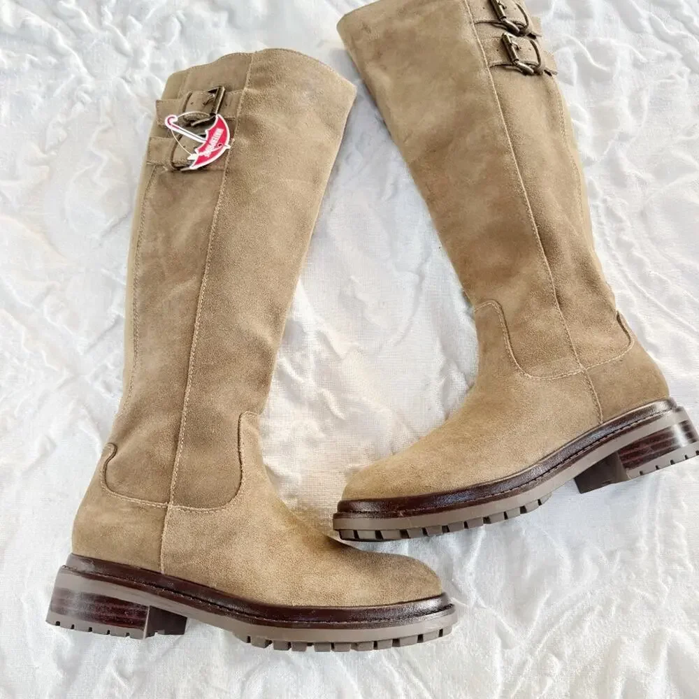 Blondo Reagan Waterproof Knee High Lug Boot Size 6 New